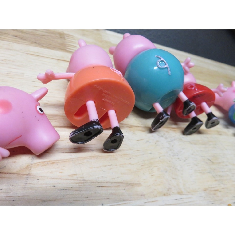 Peppa Pig Lot of 12 Figure Mixed George Mama Papa + Others 17 Total Pieces - Picture 13 of 14